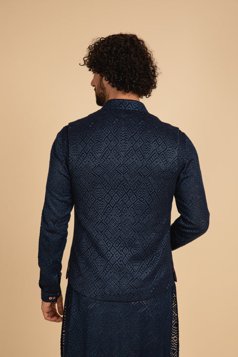 Zig Zag Wait Waist Coat Set
